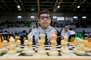El argentino Faustino Oro participó de la competencia (Foto EFE/Manuel Lorenzo)