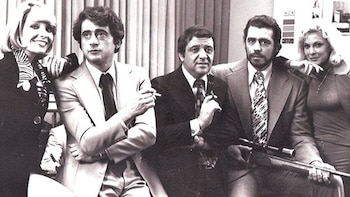 Julio De Grazia era Mojarrita en Los Superagentes, en clásico del cine de la década del 80. En la imagen, junto a Ricardo Bauleo y Víctor Bó