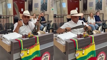 Concejal de Ibagué rechazó el uso de machetes durante las marchas del 14 de octubre: “Normal no es cargarlo en una manifestación para hacer daño”