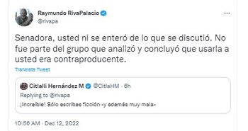 Riva Palacio / Citlalli Hernández