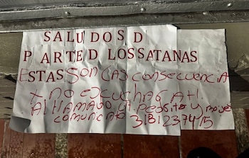 Este fue el panfleto que recibió Ricardo López antes de ser asesinado - crédito @ABarriosBernal/X