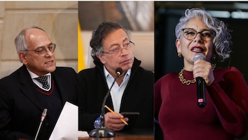José Obdulio Gaviria, Gustavo Petro y María José Pizarro - crédito Juan Páez/Colprensa/Juan Diego Cano/Presidencia/Colprensa
