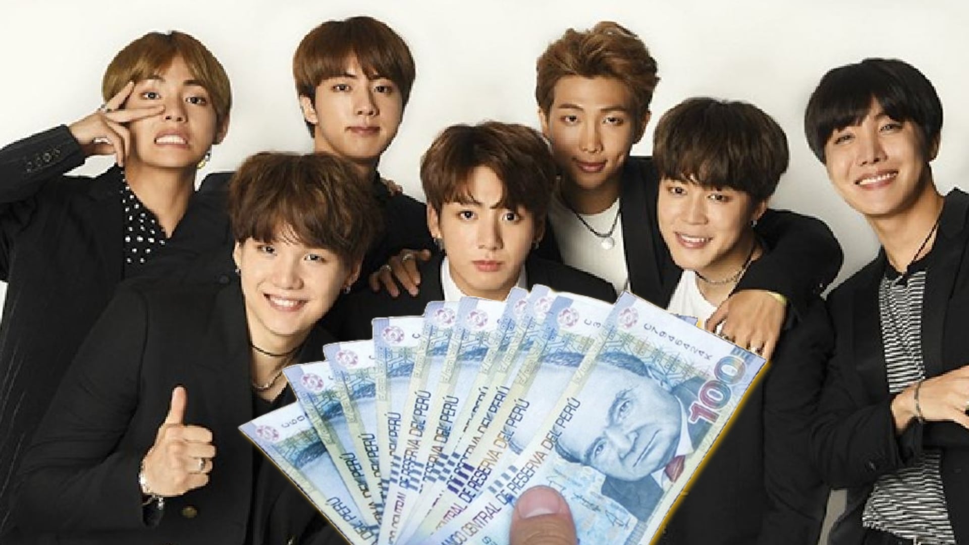 Hasta S/2.599 soles por una entrada para un concierto de BTS en Perú. - Crédito Composición Infobae