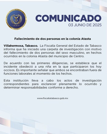 El informe de las autoridades