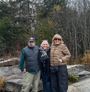 Georgina Barbarossa durante su visita a su sobrina en Portland