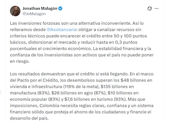 Jonathan Malagón, presidente de Asobancaria,