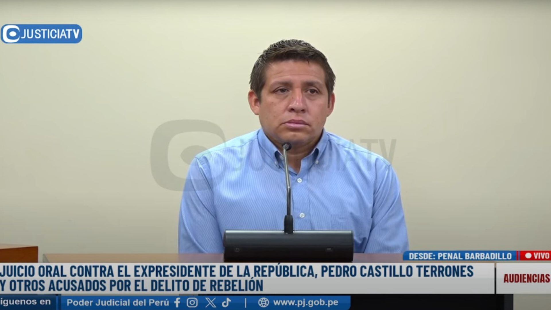 Cristian Martínez, chofer del vehículo de Betssy Chávez