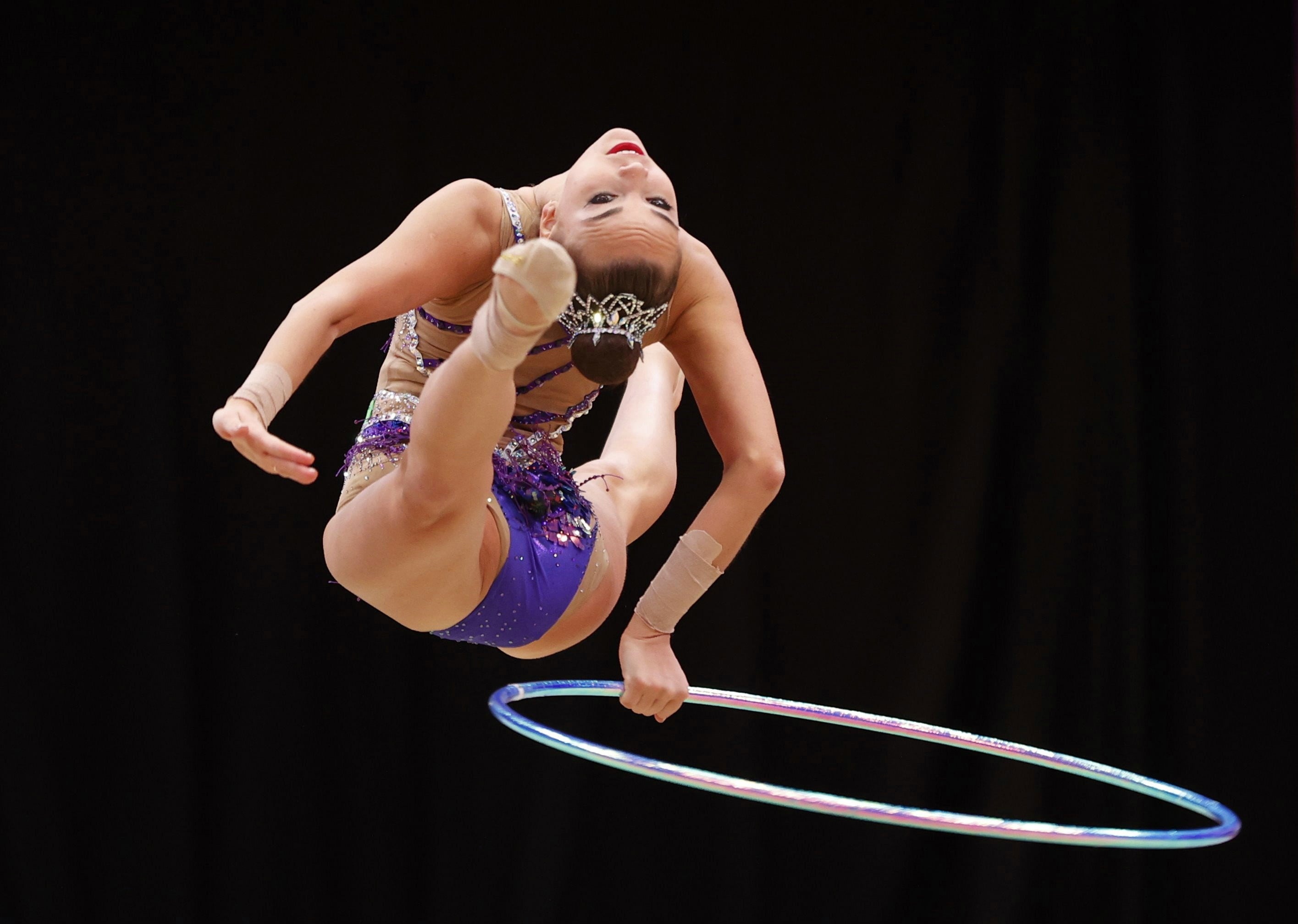 Ejercicio de gimnasia artística. (Jiji/Efe)