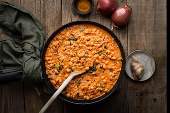 Receta de curry con garbanzos