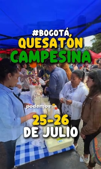 La jornada de la Gran Quesatón se realizará de 8:00 a 16:00 en la Plazoleta de Lourdes y en Plaza Imperial de Suba - crédito Captura video