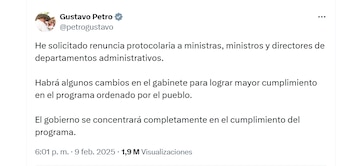 Así solicitó la renuncia de