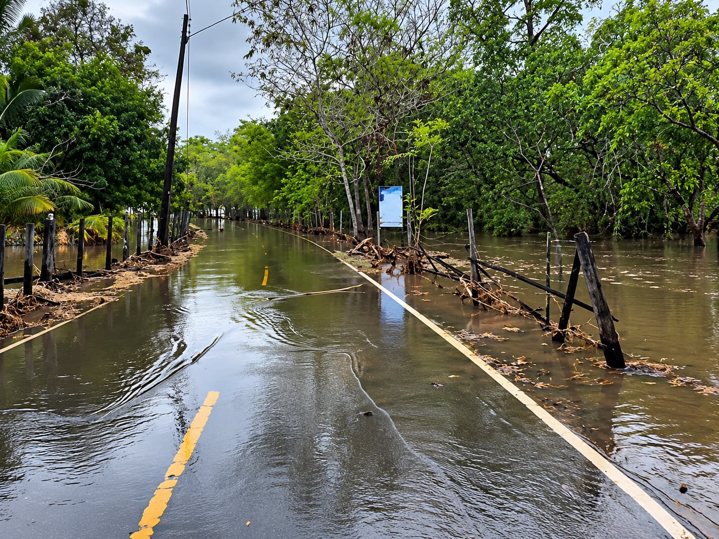 Los modelos preliminares estiman que sectores de Isla Cañas descendieron entre 15 y 30 centímetros, una alteración que incrementa su exposición a las mareas altas. Captura de video de Instagram