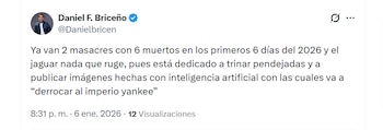 Daniel Briceño cuestionó la eficacia