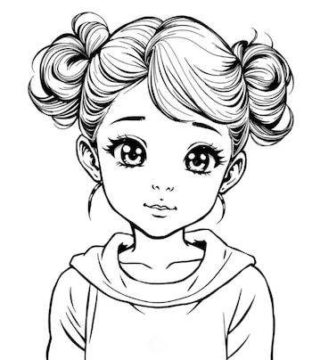 El personaje luce un diseño de rasgos grandes y contornos definidos, ideal para que los más chicos experimenten con colores y mezclas de acuarela.