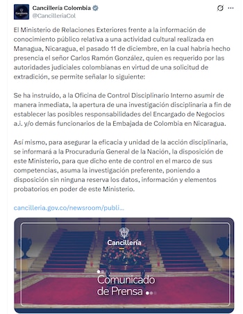 El Ministerio de Relaciones Exteriores