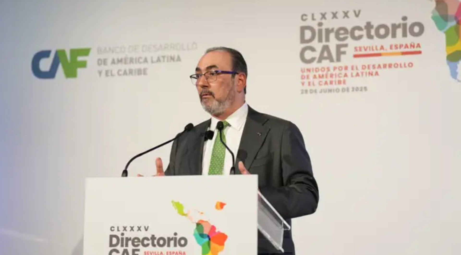 Díaz-Granados habló sobre los principales desafíos que enfrenta América Latina y el Caribe y el rol de la CAF