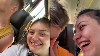 El momento de sorpresa fue