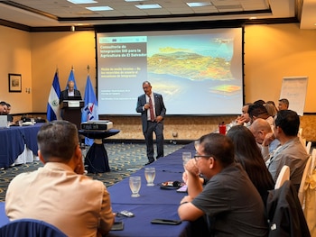 La Organización de las Naciones Unidas para la Alimentación y la Agricultura impulsó el uso de tecnologías digitales en el sector agropecuario de El Salvador dentro del proyecto MERIAN./ (FAO El Salvador)