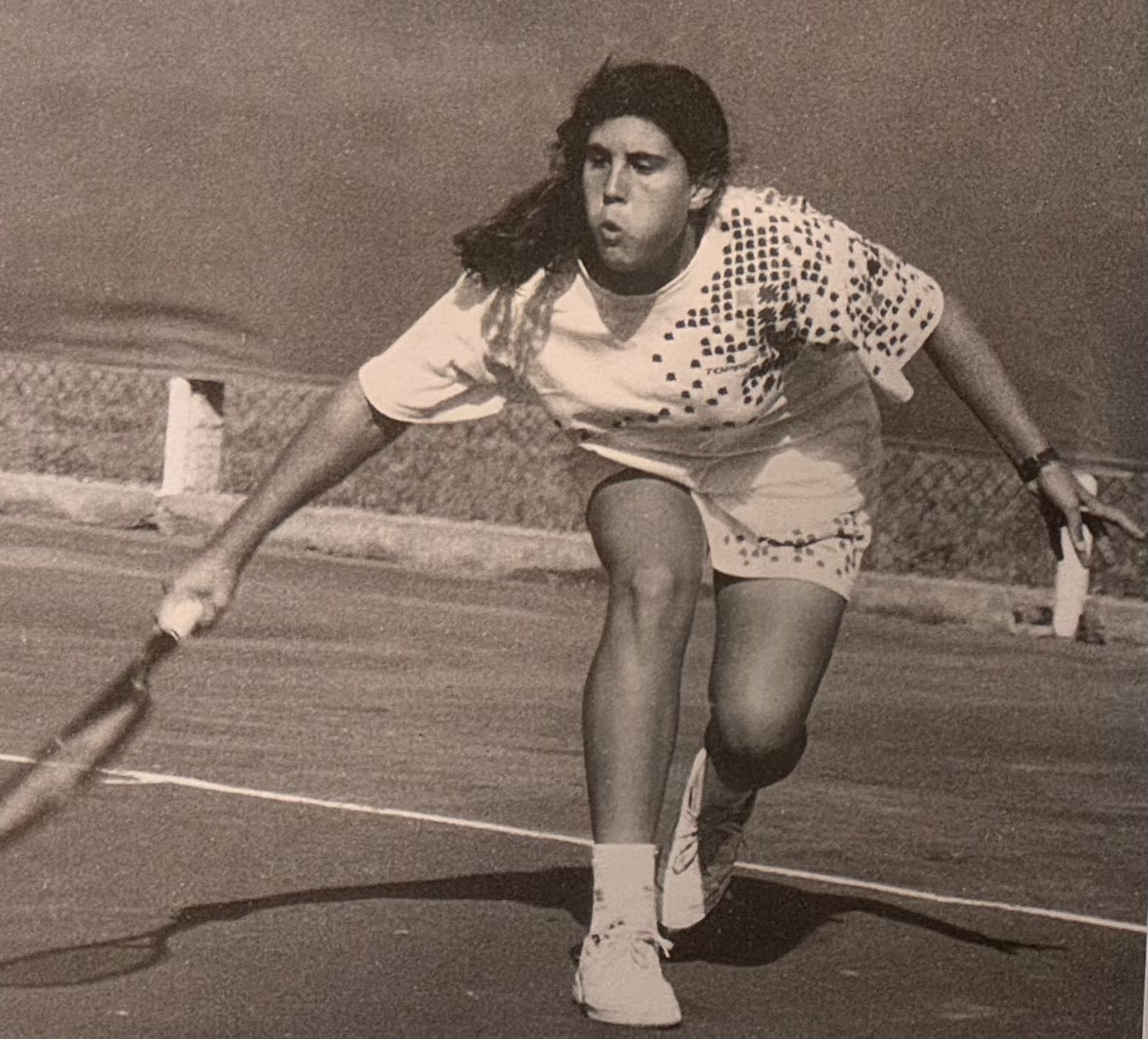 Laura Montalvo en sus tiempos como jugadora (Crédito: Archivo AAT)