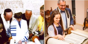 Los niños celebran el bar-mitzvah