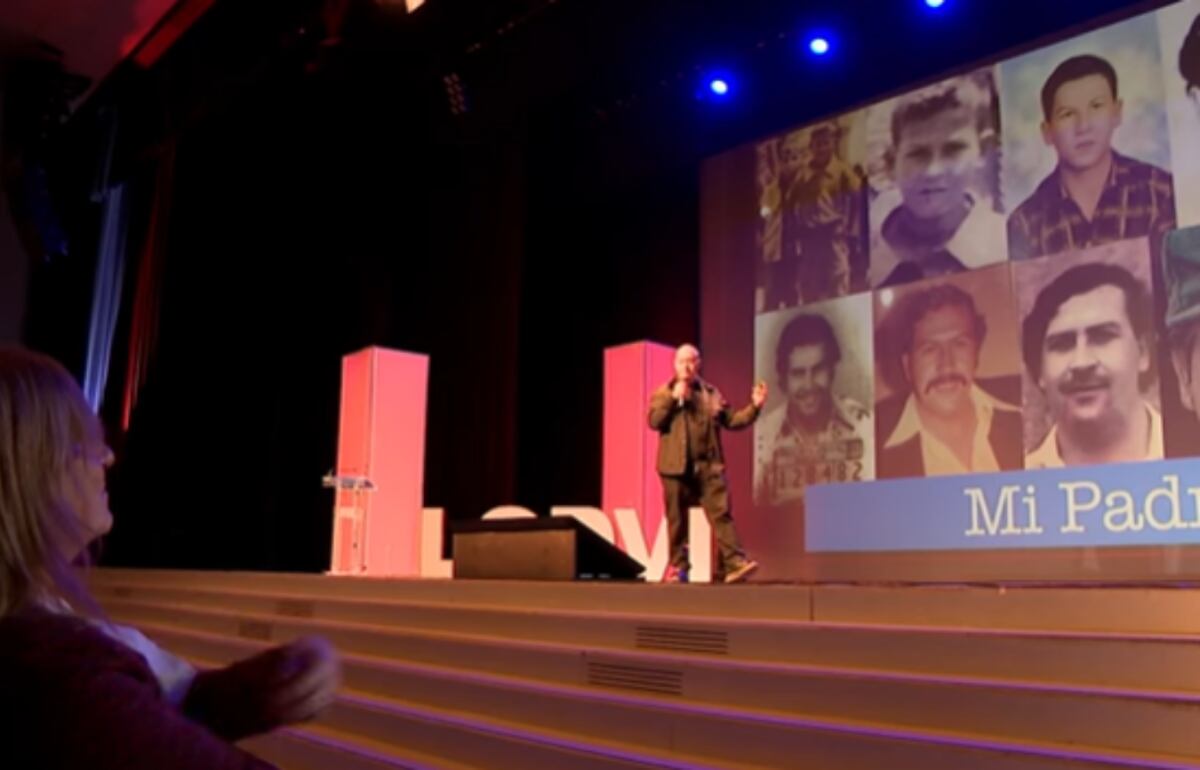 El hijo de Pablo Escobar ha afirmado que las series y películas sobre la vida del capo solo le hacen daño a la sociedad - crédito Captura AragonTV