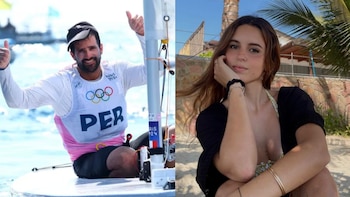 Novia de Stefano Peschiera orgullosa tras histórica medalla olímpica en vela.