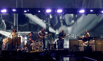 The Black Keys perform during