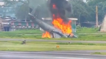 Tragedia en India: un avión militar se estrelló en la ciudad de Jorhat y murieron al menos cinco soldados