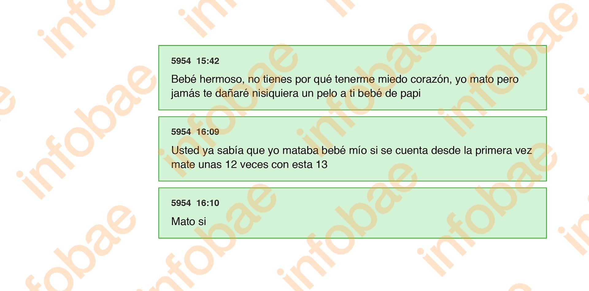 J. reconoció que había matado a 12 personas antes de asesinar a Cecilia.