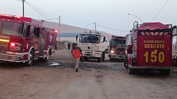 Diferentes compañías de bomberos llegaron
