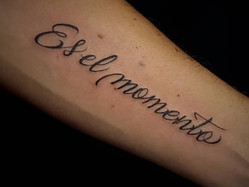 "Es el momento", el tatuaje