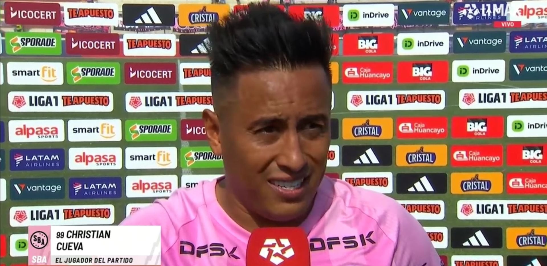 Christian Cueva celebró el triunfo de Sport Boys ante Deportivo Garcilaso y destacó que el equipo generó ocasiones antes de encontrar el gol. El volante aseguró que los rosados siguen en la lucha. (Liga 1)