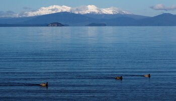 FILE PHOTO: The volcanic peaks