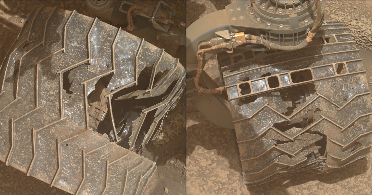 Cicatrices en Marte: El desgaste de las ruedas del rover Curiosity revela los desafíos del Planeta Rojo
