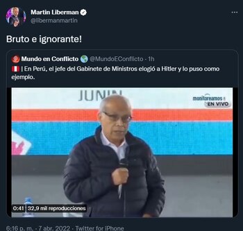 Martin Liberman responde a Aníbal