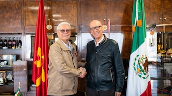 El primer encuentro entre Jaime Bonilla y Dante Delgado abrió un espacio de diálogo sobre el panorama político de Baja California y del país. (Redes Sociales)