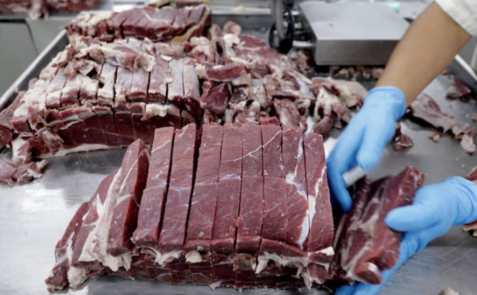 Entre enero y julio, Argentina exportó 67.118 toneladas de carne vacuna a Estados Unidos, un 202,6% más que en el mismo período de 2025. (Reuters)