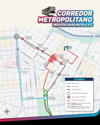 La celebración de la tradicional carrera genera ajustes en los principales servicios de transporte público, que operarán con rutas y horarios adaptados a los cierres de calles en el centro de la capital