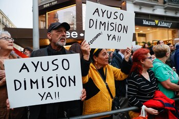 Manifestación organizada por la asociación