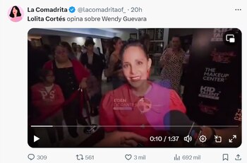 Lolita Cortés aseguró que desconoce