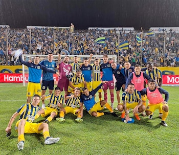 El festejo de los jugadores