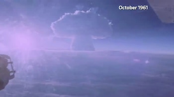 El gobierno ruso desclasificó en agosto de 2020 la filmación histórica sobre la prueba termonuclear efectuada en 1961