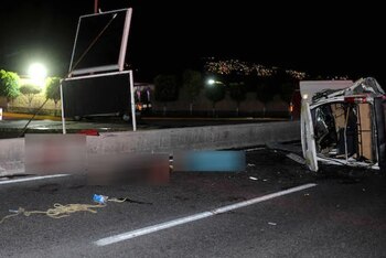 Asalto y choque donde murieron