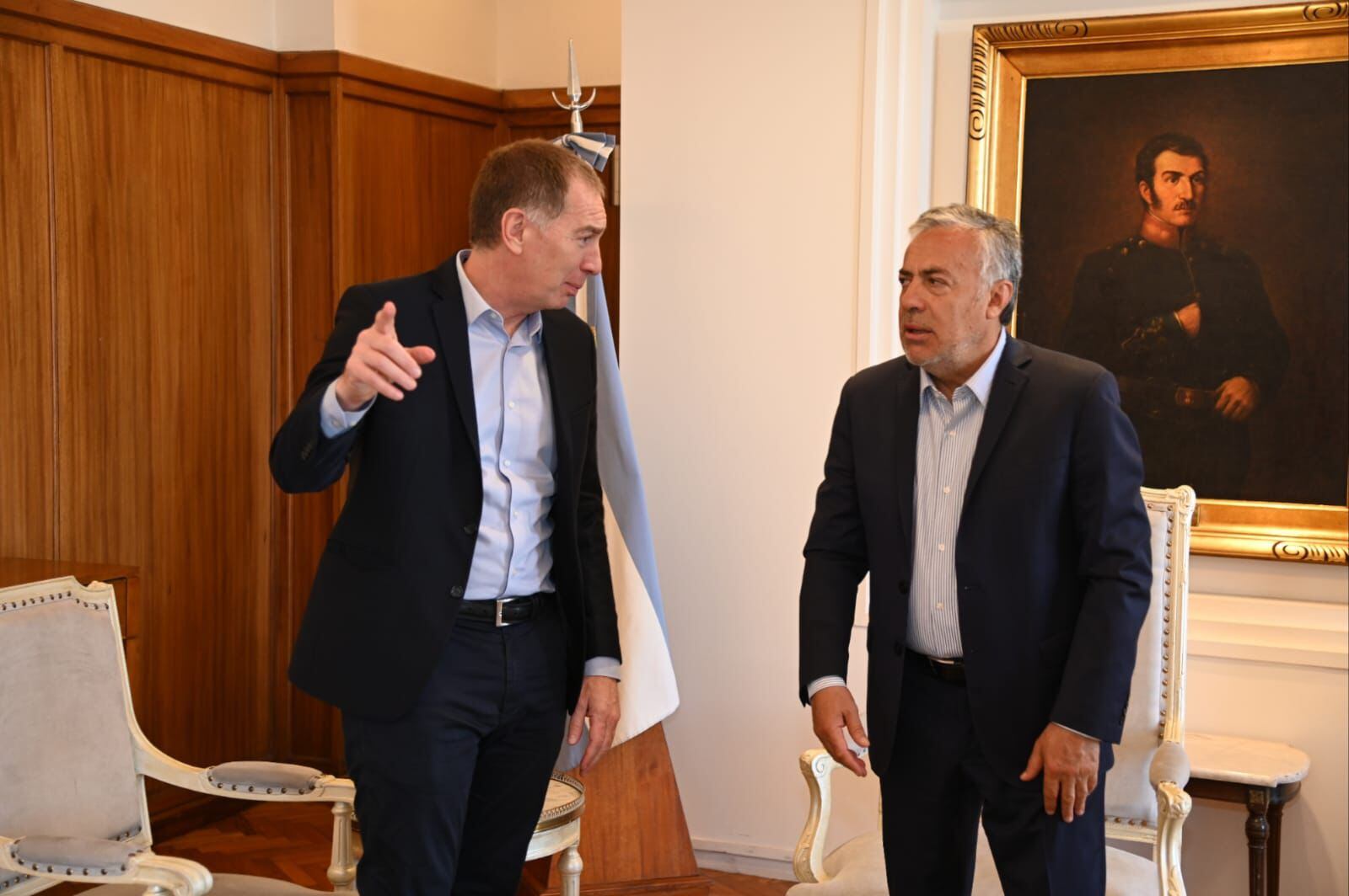 Diego Santilli con Alfredo Cornejo