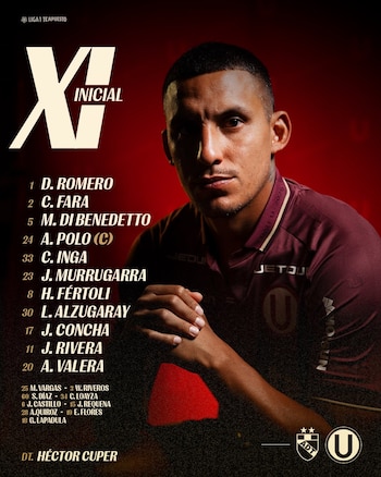 Once confirmado de Universitario.