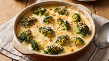 Receta de brócoli con bechamel, rápida y fácil