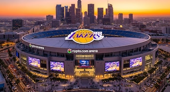 El estadio Crypto Arena donde juegan de local Los Ángeles Lakers en la NBA