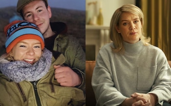 Una imagen de Caroline Muirhead y su novio en ¿Debería casarme con un asesino?, docuserie de Netflix