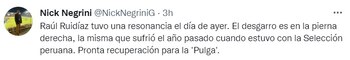 El periodista Nick Negrini reportó