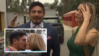 Erick Elera y María Grazia Gamarra contaron detalles de su beso en Al Fondo Hay Sitio. (Captura)